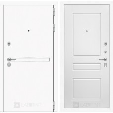 Входная дверь LINE WHITE 03 - Белый софт
