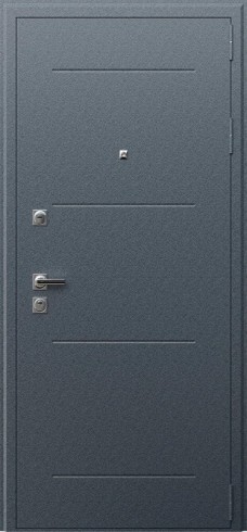 Стальная дверь «Техно XN 91 U» Букле графит/Белый матовый
